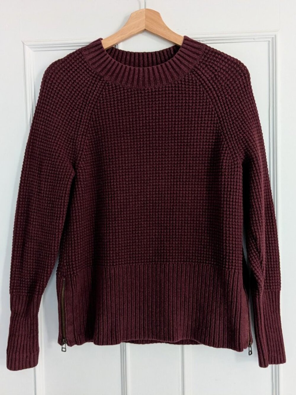 L.L. BEAN SuperSoft Waffle Crewneck Sweater US S